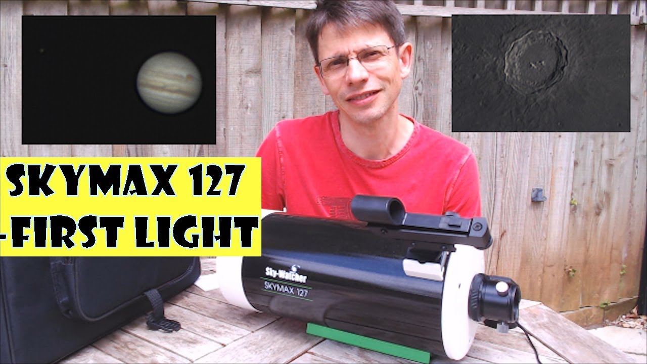 Skywatcher Skymax 127 Telescope First Light: Moon and Jupiter