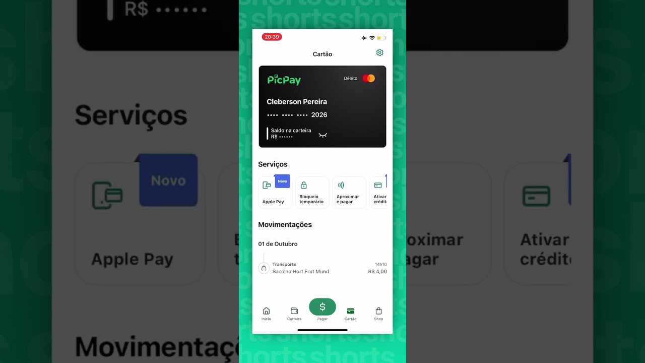 COMO BLOQUEAR CART&Atilde;O PICPAY #PicPay