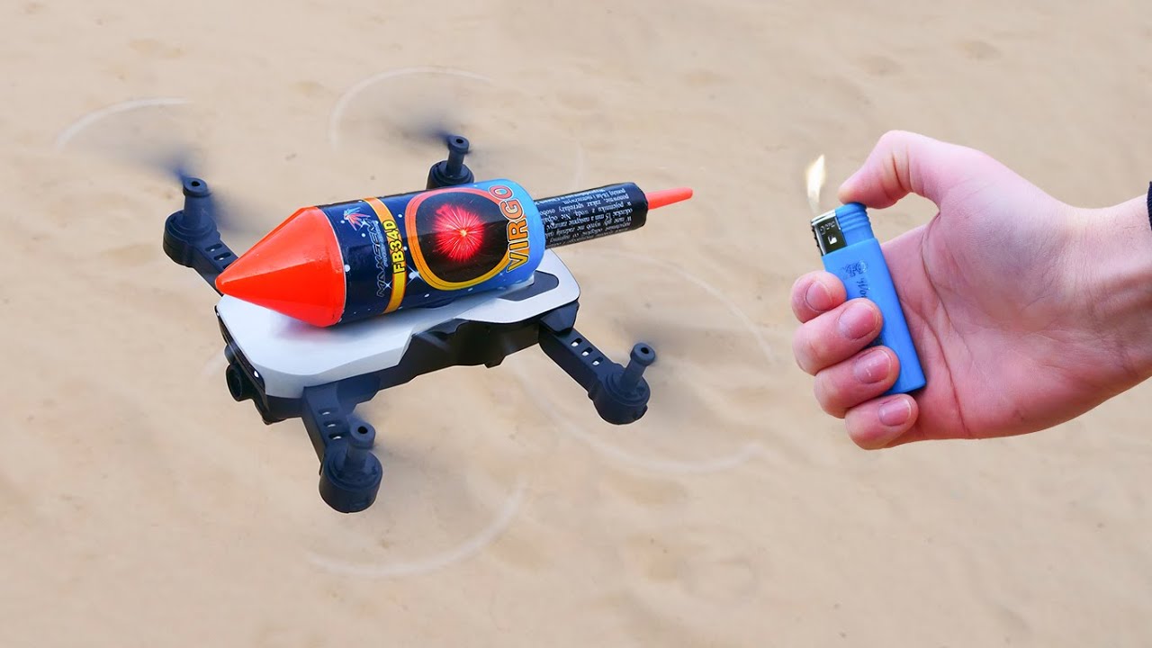 Experiment: RC Drone vs XXL Rocket !