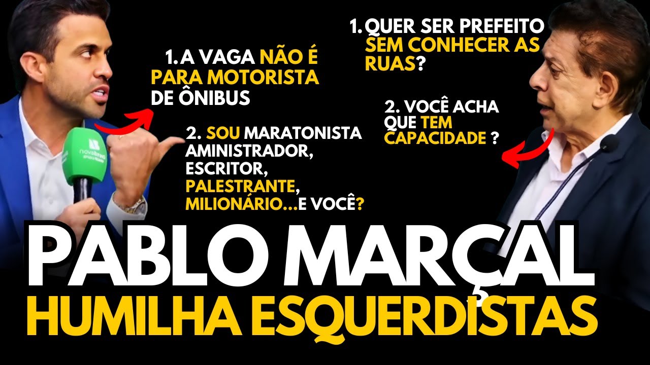 Pablo Marçal Humilha Jornalista Esquerdista do SBT