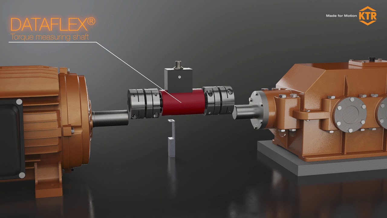 Assembly of the KTR torque measuring shaft DATAFLEX®