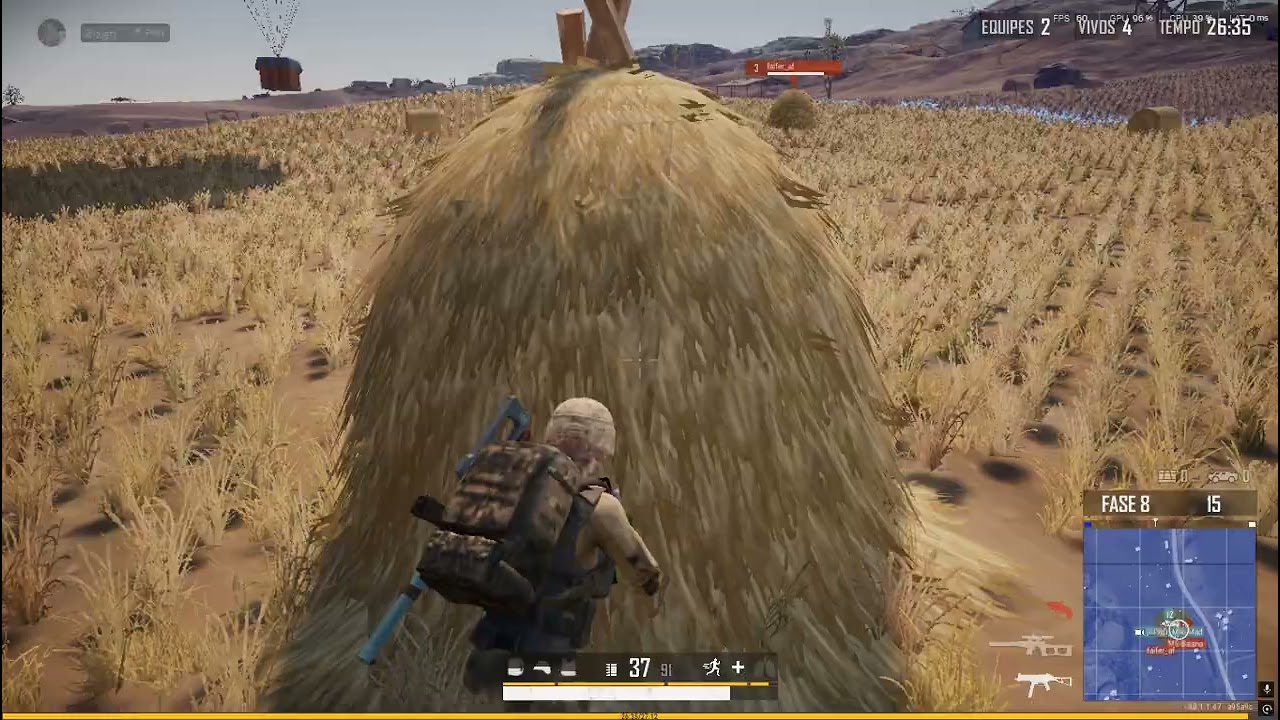 UMP vs Todos! Squad Wipe Chicken Dinner 1v3! PUBG