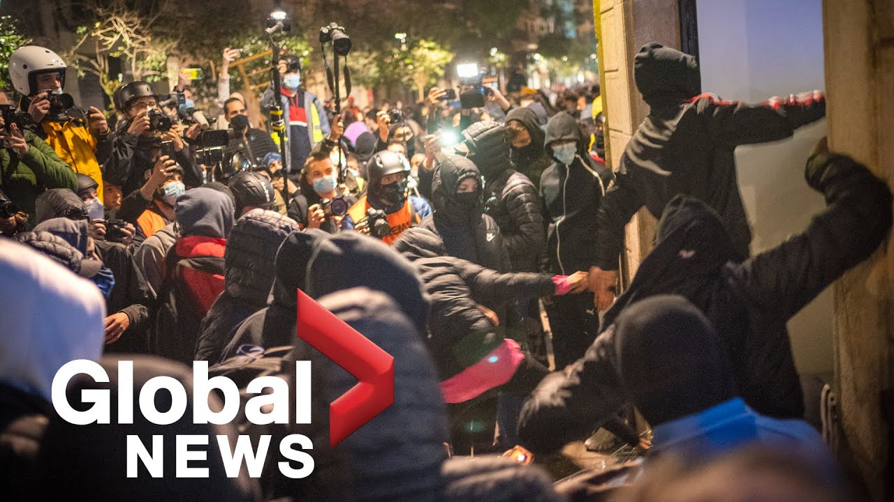 Protests continue in Barcelona against imprisonment of Spanish rapper | FULL