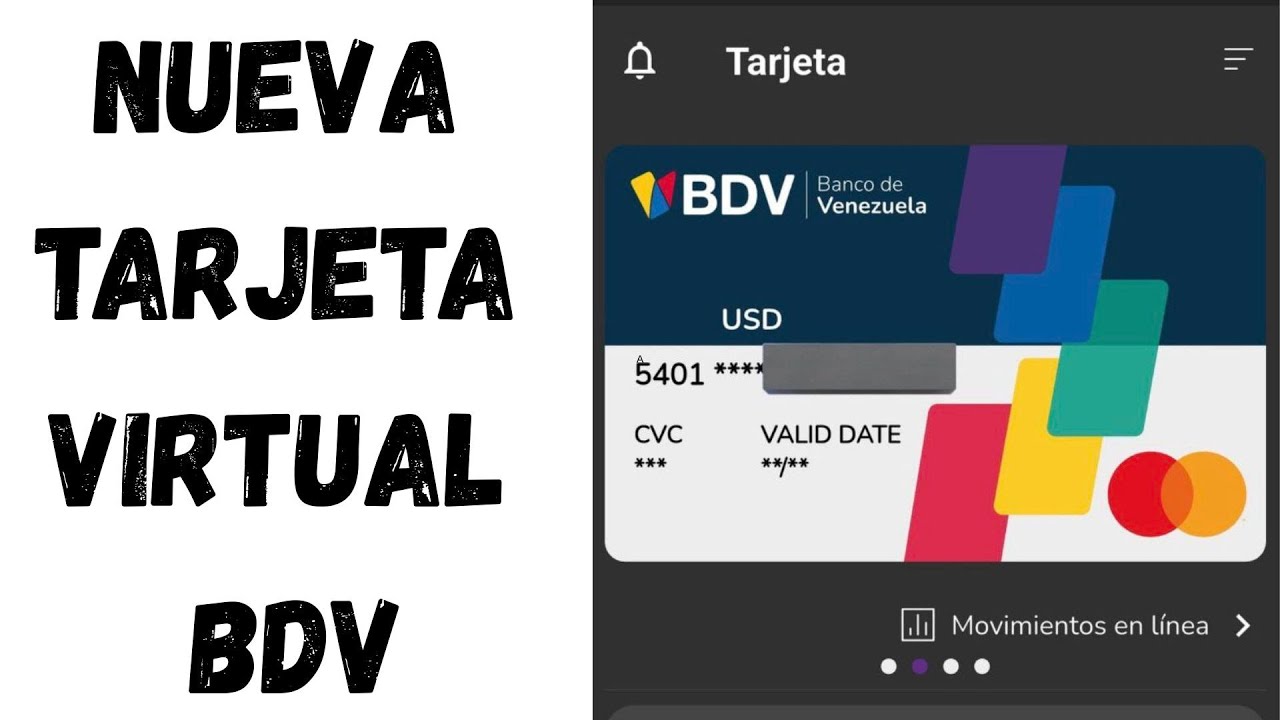 NUEVA TARJETA VIRTUAL DEL BANCO DE VENEZUELA PARA QUE SIRVE Y COMO FUNCIONA?
