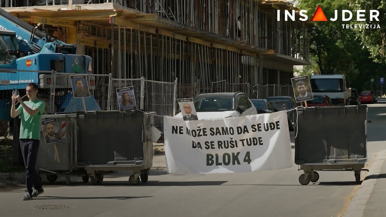 Stanari Bloka 4 ponovo protestuju zbog izgradnje objekta uz njihovu zgradu