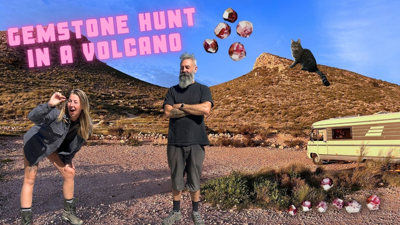 Gemstone hunt in a volcano
