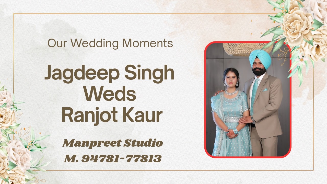 Live Wedding Ceremony ll  Jagdeep Singh Weds Ranjot Kaur  #wedding  #viral #live #photography