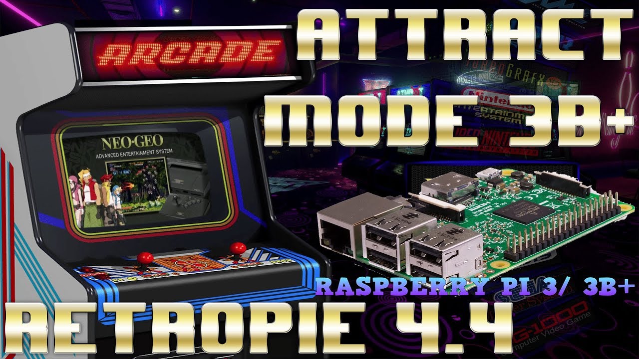Super Retropie 4.4 Attract mode 32gb Raspberry 3B+ Download