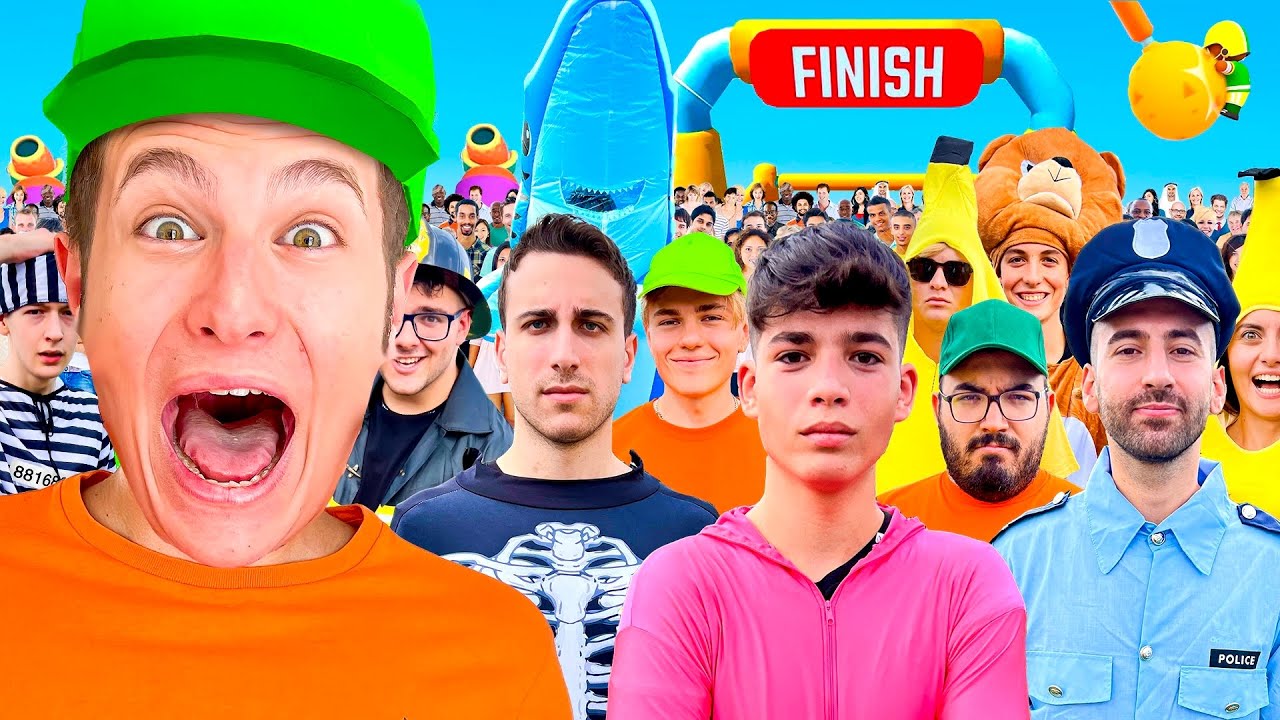 Giochiamo A Stumble Guys Nella Vita Reale Challenge!