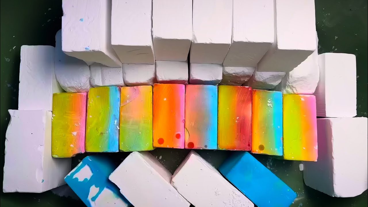 50+ Buttery Fresh PJ + Dyed Chalk MASS CRUSH COMPILATION ✨ Oddlysatisfying Sleepaid #gymchalk #asmr 