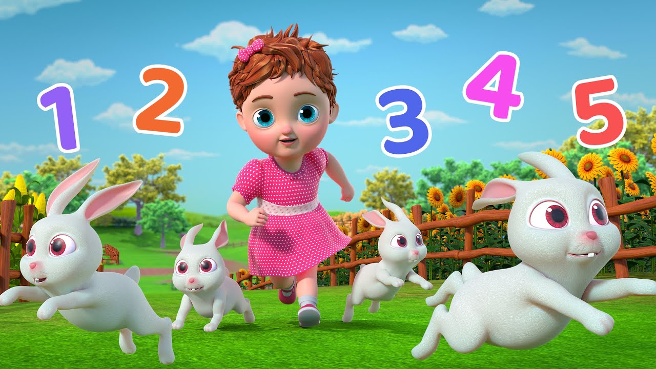 Number Song | Five Little Bunnies + More Baby Songs | Beep Beep Nursery Rhymes