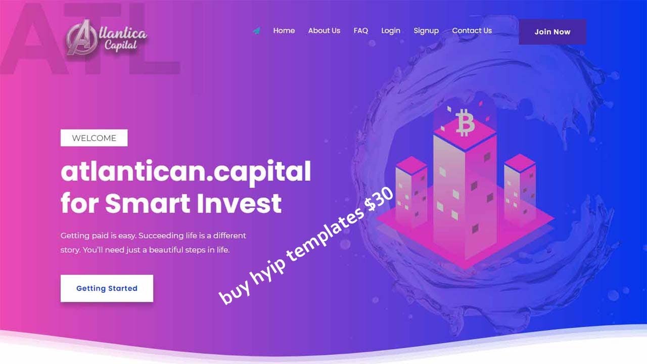 Buy Hyip Templates | Buy Hyip Website | Buy Hyip Template $30 | Ehyip.net