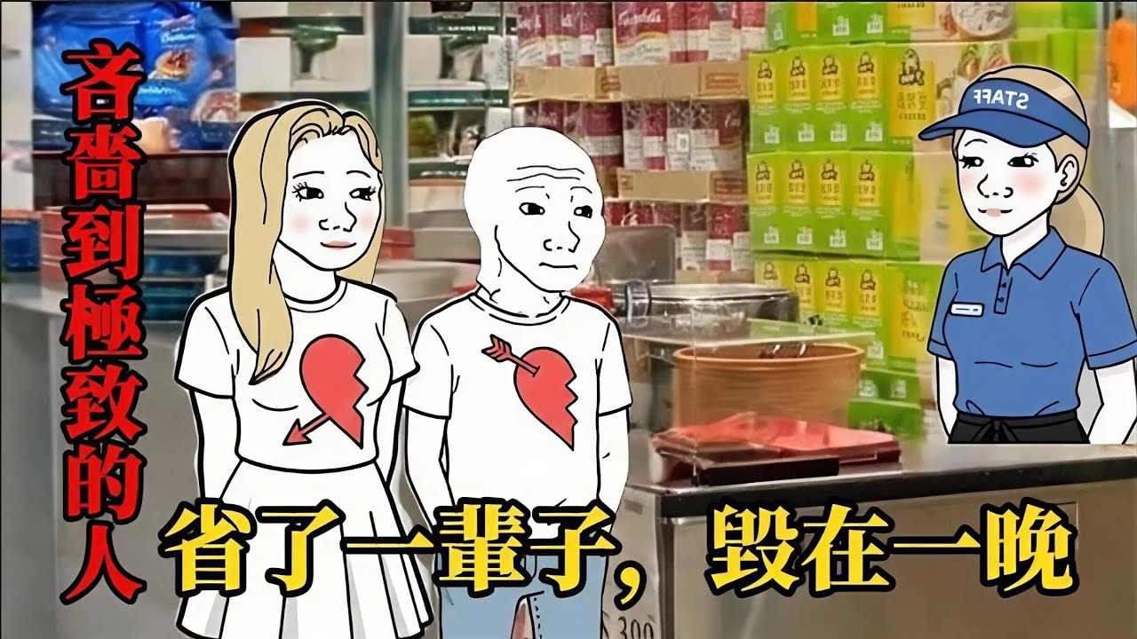 吝嗇wojak的一生 (完整版）| wojak | 他精通所有省錢邏輯，卻算錯了人心