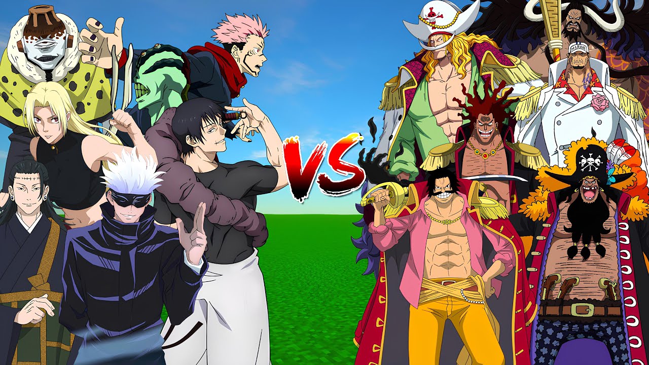 Strongest One Piece characters Vs  Strongest JJK Vers