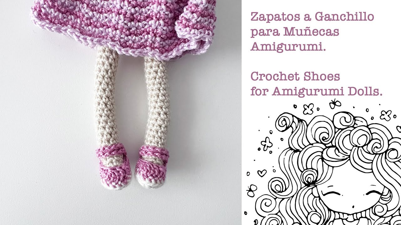 Como Tejer Zapatos a Ganchillo Para Muñecas Amigurumi