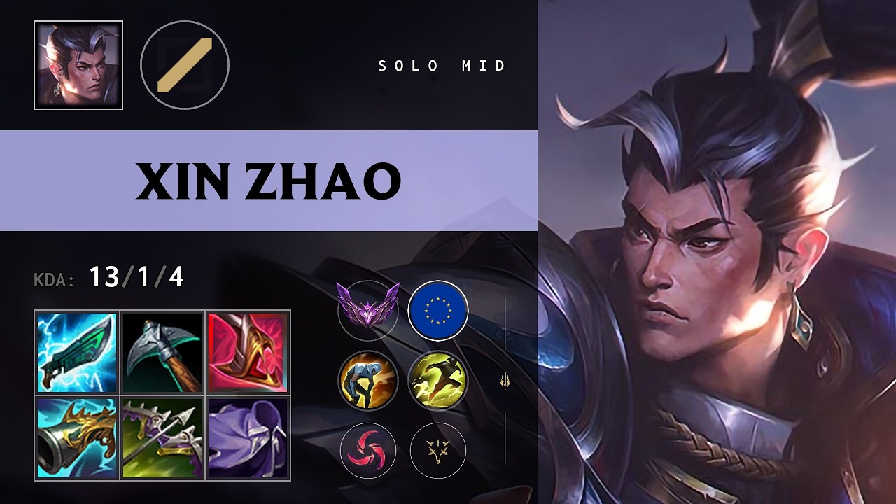 Xin Zhao Mid vs Yone - EUW Master Patch 26.14
