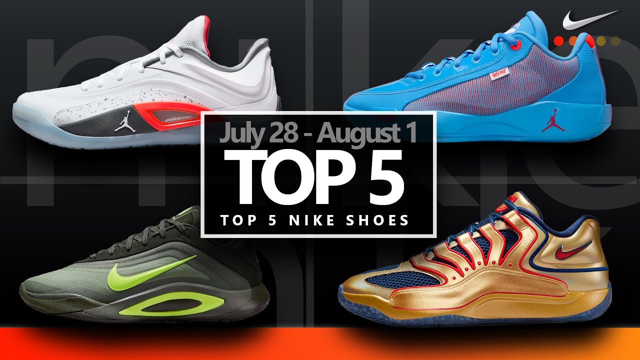 Top 5 Nike Shoes of July 28 - August 2 with Price and Release Date