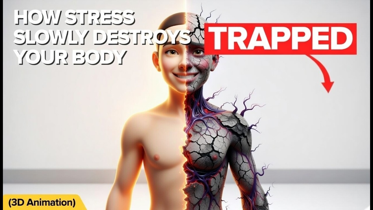 How Stress Slowly Destroys Your Body (3D Animation)