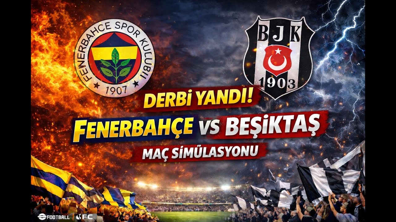 90 DAKİKA SAVAŞ! 💥 Fenerbahçe vs Beşiktaş (Simülasyon)
