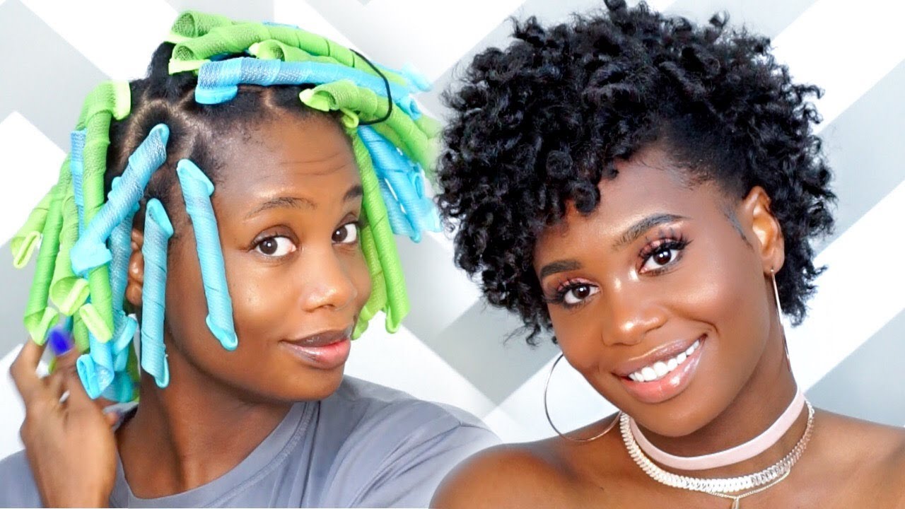 Curlformers Tutorial on Short Natural Hair | MissKenK