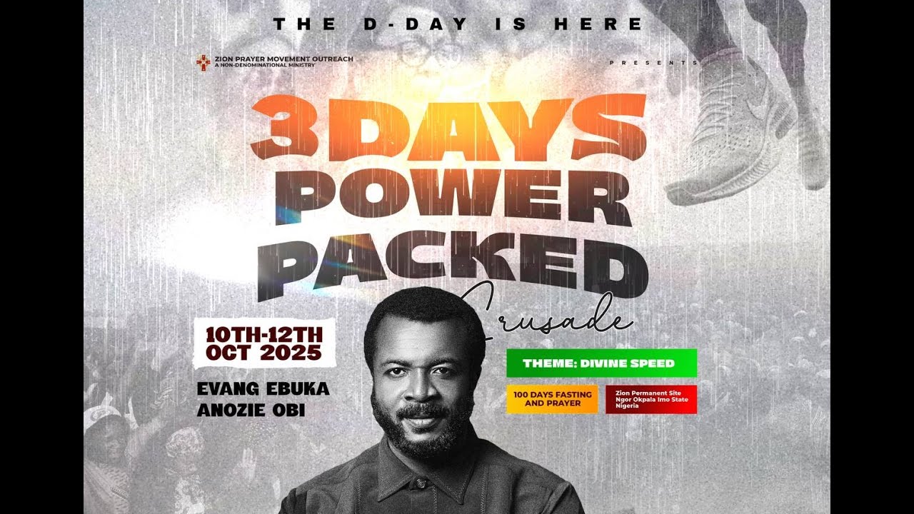 DAY 1: 100 DAYS CRUSADE OF DIVINE SPEED  [10TH OCT 2025]