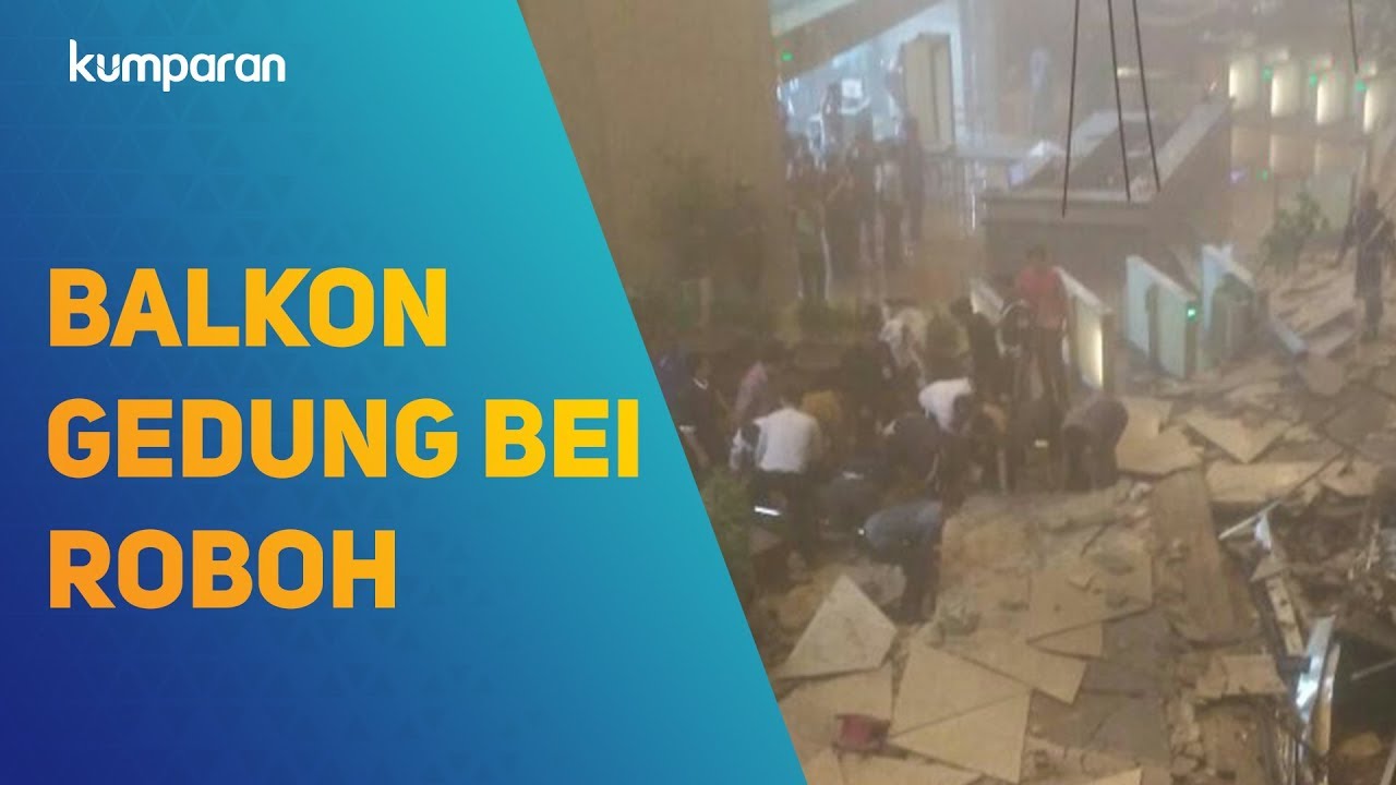 Balkon Gedung BEI Roboh