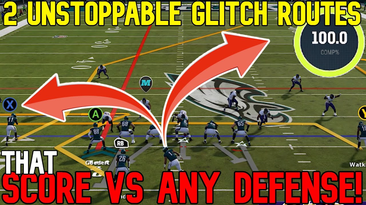 ⚠️CAN'T BE STOPPED⚠️ 2 Glitch Routes That SCORE VS ANY DEFENSE! Madden NFL 23 Offense Tips & Tricks