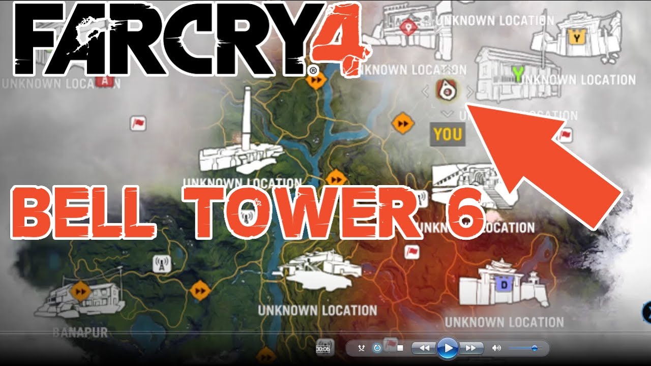 Bell Tower 6 | Northeast from Banupur | Near Ghale Homestead - Far Cry 4 HD