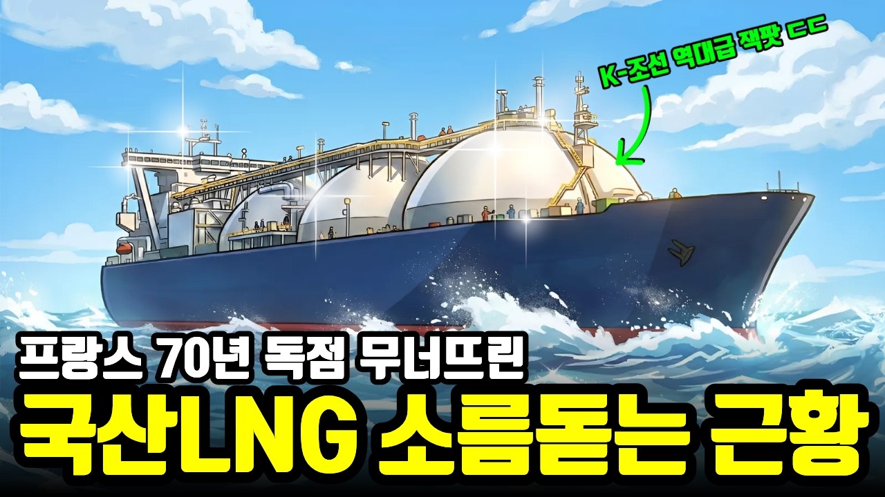 LNG선 한 척당 100억씩 뜯어가던 프랑스 기업 초비상! K-조선이 70년 독점 박살낸 방법