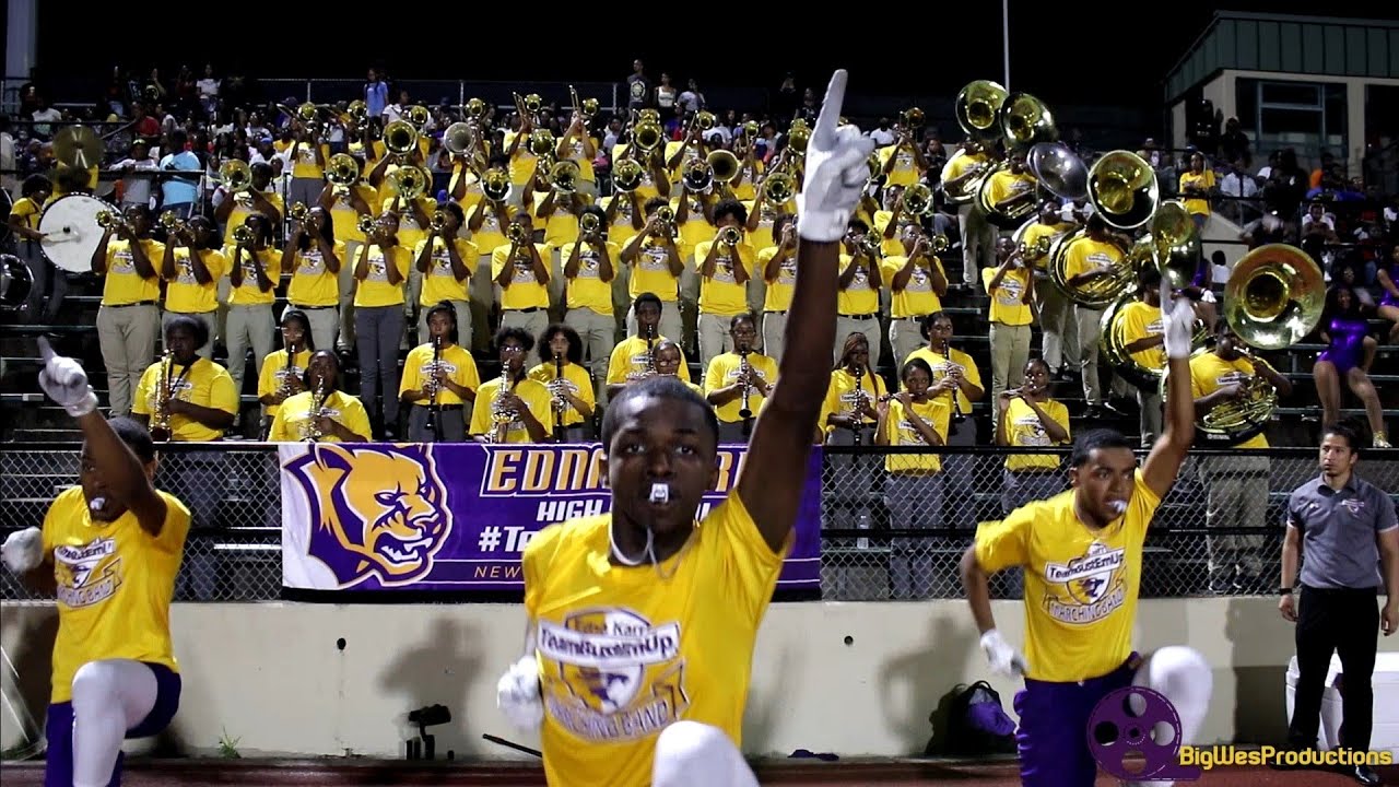 Edna Karr Marching Band playing 