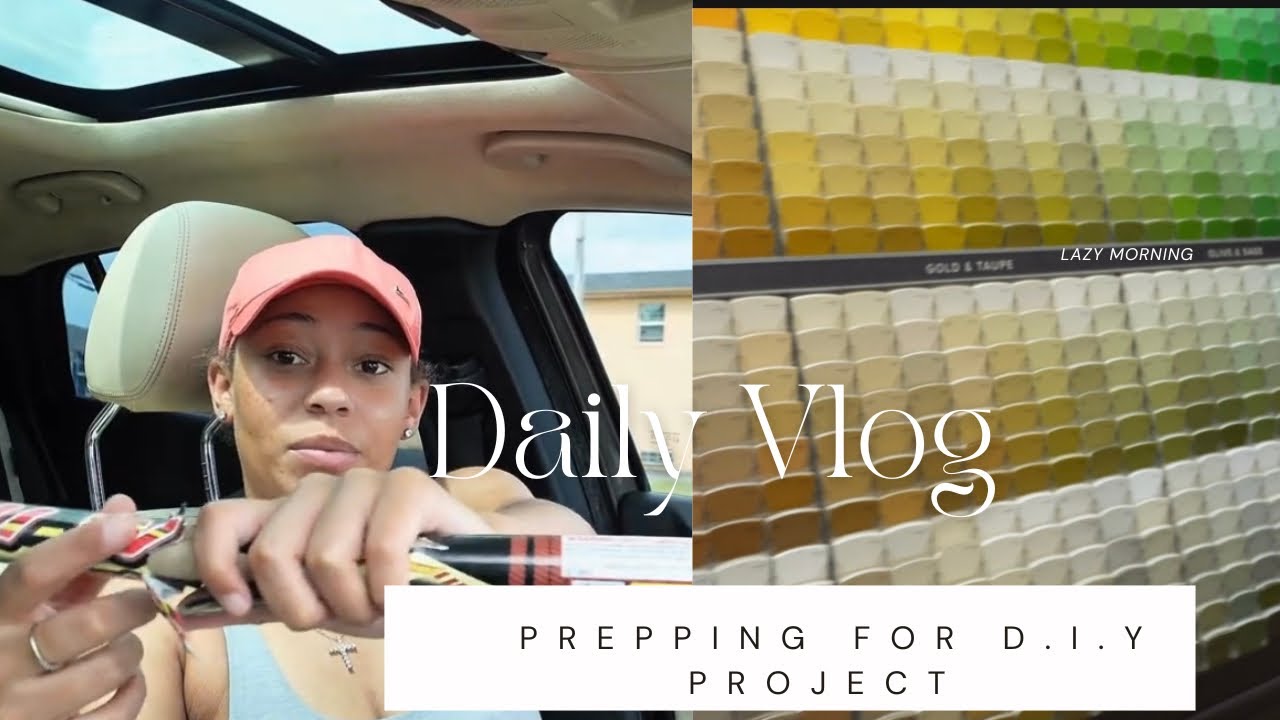 SPEND THE DAY WITH ME: PREPING TO PAINT MY WALL | SHOPPING | EATING | D.I.Y | CAR CHRONICLES 
