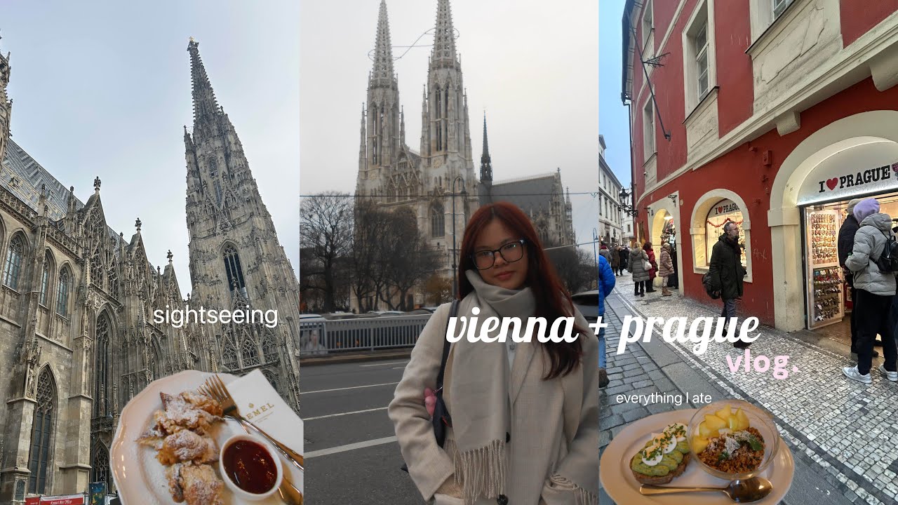 VIENNA AND PRAGUE VLOG: exploring the cities, cafe hoping, shopping, foods