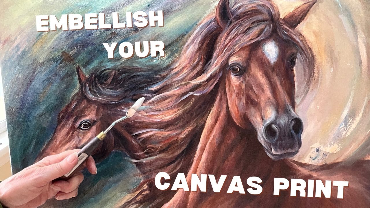 Embellish Your Canvas With Gloss Gel Medium  #acrylicpainting