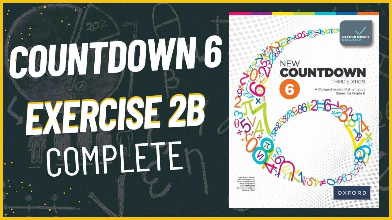 Class 6 Math Exercise 2B Complete | oxford new countdown book 6 third edition | Math with Afshan