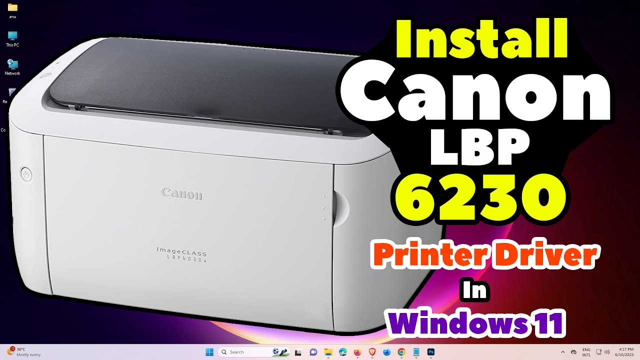 Как установить драйвер принтера Canon LBP 6030 в Windows 11