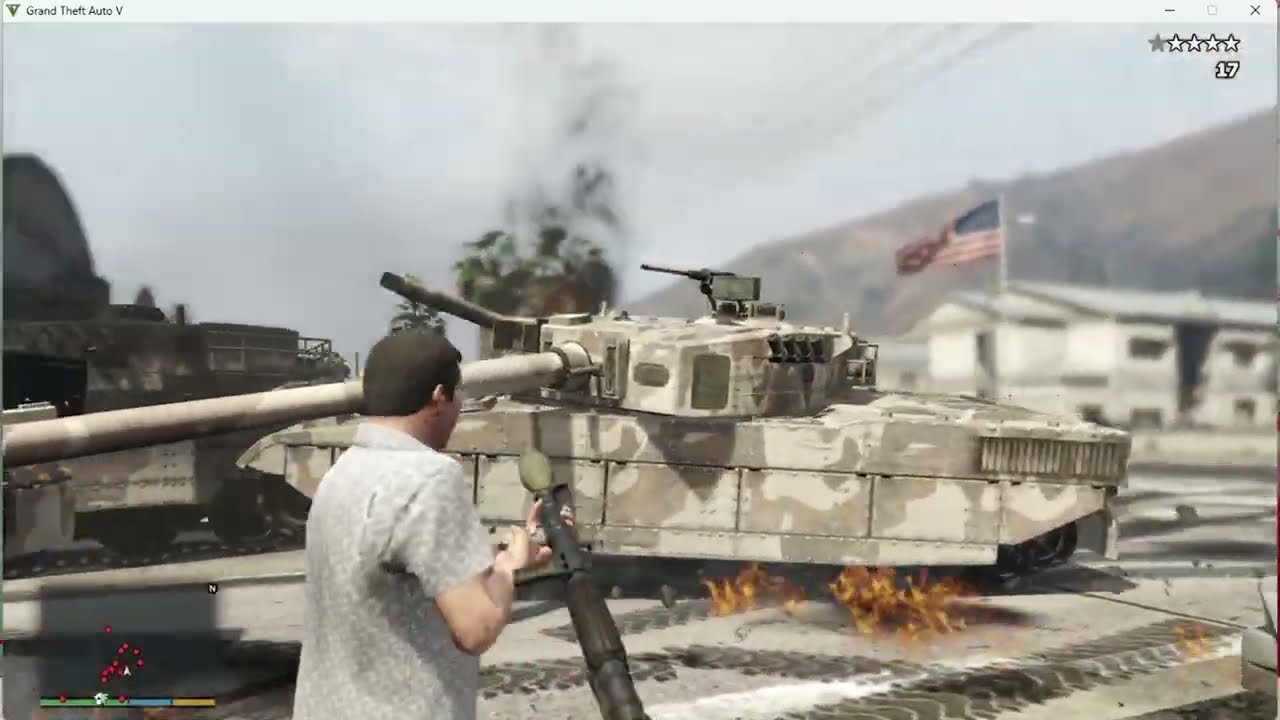 Army Base Destroyed In GTA 5 | GTAV | #gta5 #gtav
