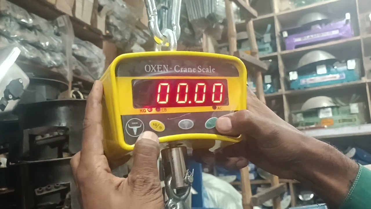 OXEN Crane Scale  50 gram to 500 kg Calibration dp-2 Setting by ibrar nonari