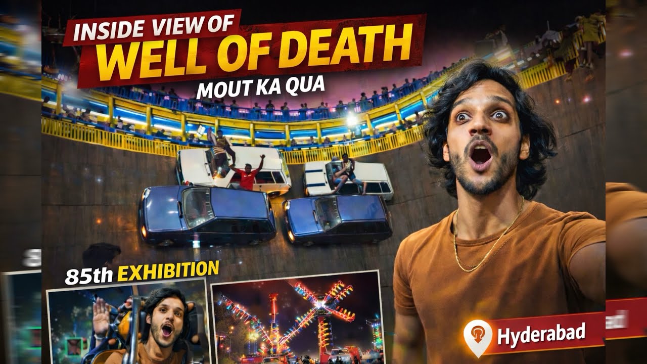 “Inside the Well of Death 😳 | Cars Defy Gravity at Hyderabad Numaish”2026
