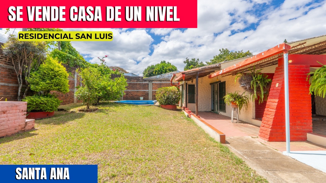 SE VENDE CASA DE UN NIVEL 🏡 | Cerca de la UES en Santa Ana