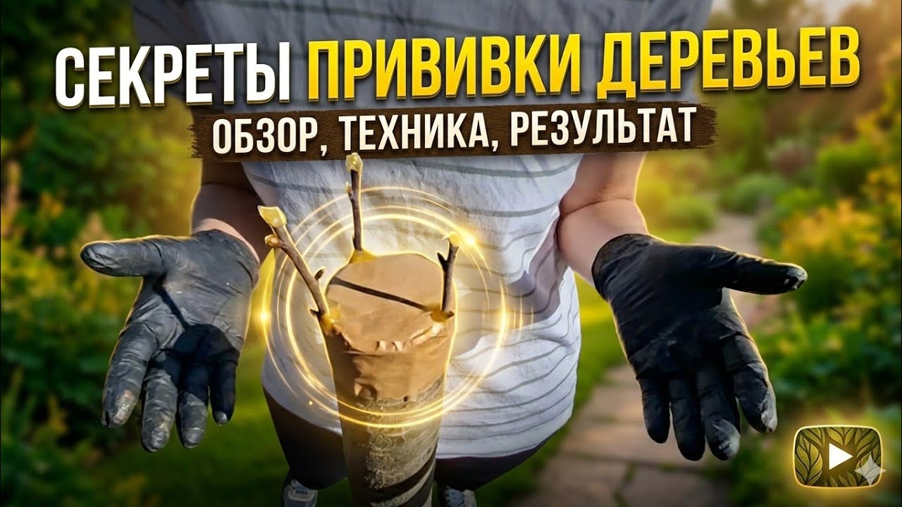 ​«Самая ПРОСТАЯ прививка яблони для новичков: 100% приживаемость!»
