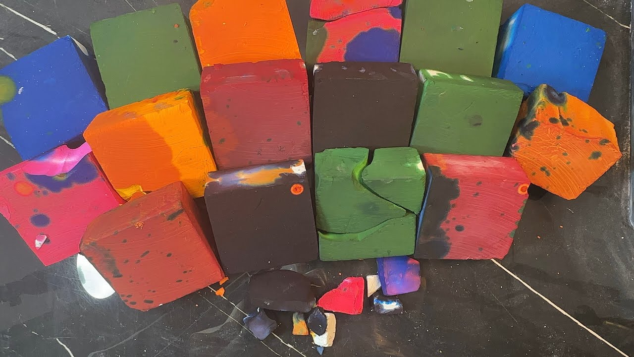 Colorfuly Dyed Blocks | Satisfying
