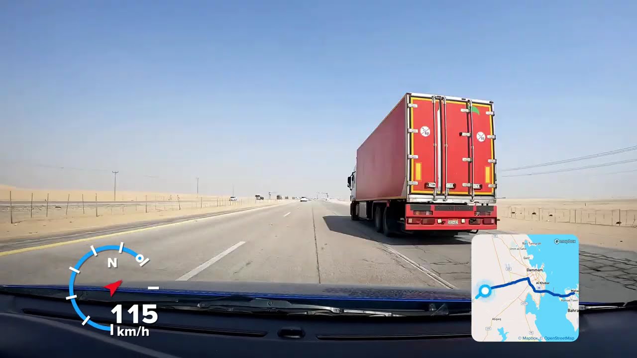 Driving Timelapse | Riyadh to Bahrain | 4K Video