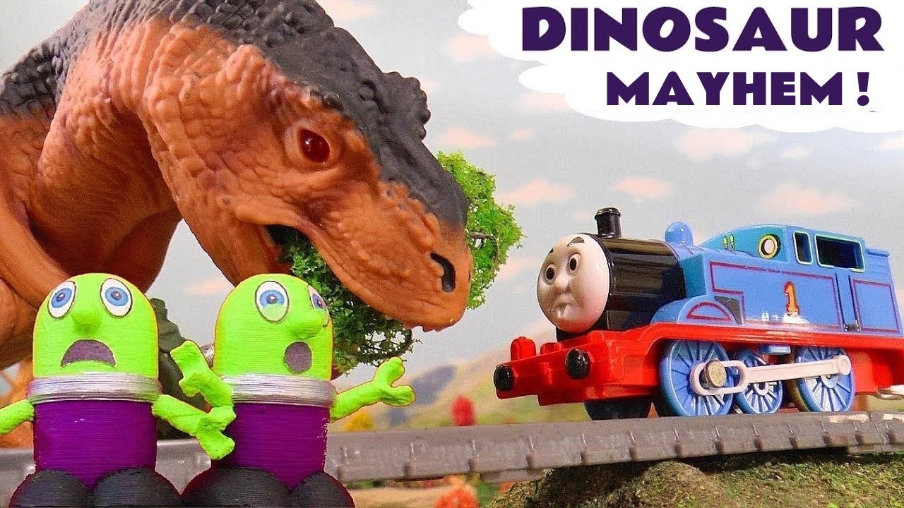 Dinosaur Story with the Funlings and Thomas & Friends Trains