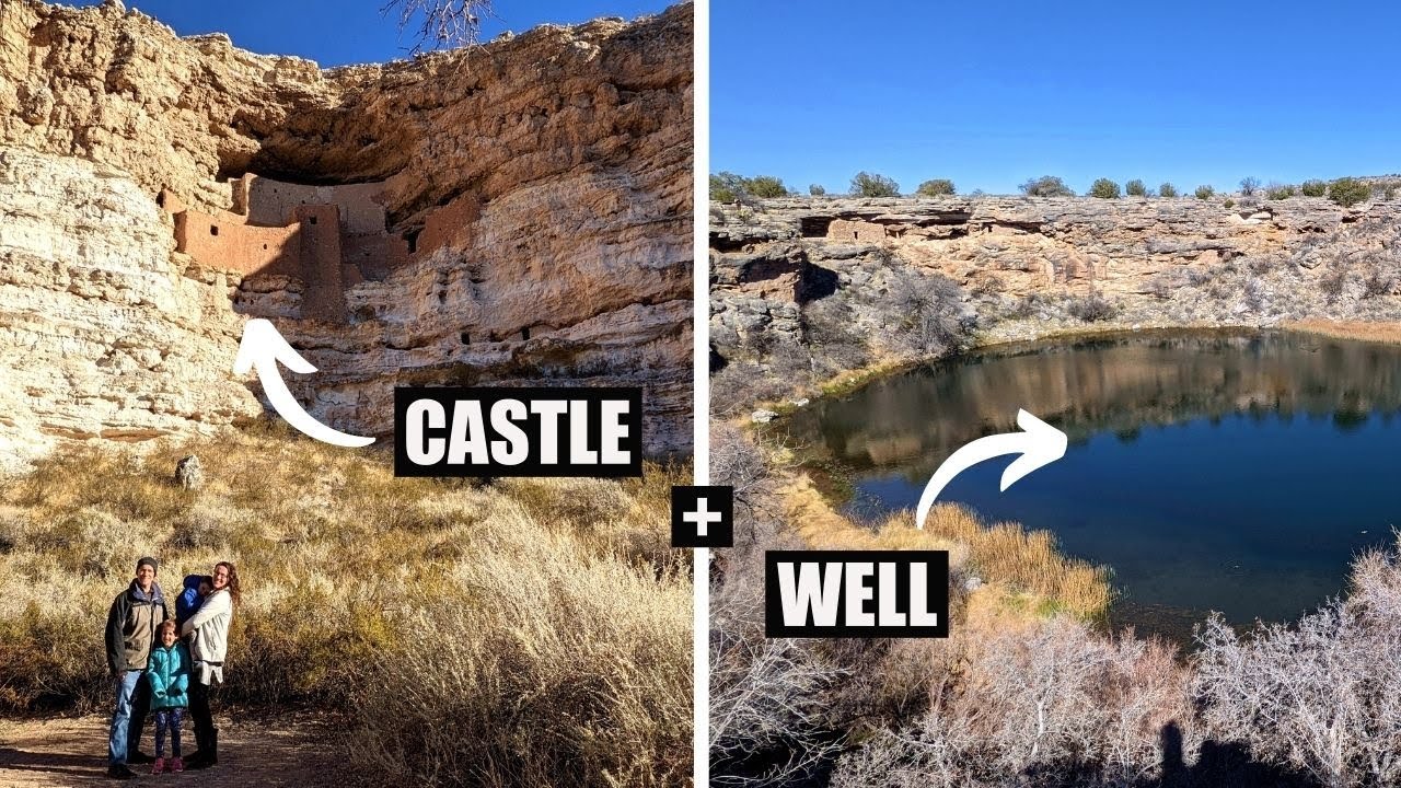 Montezuma Castle National Monument and Montezuma Well in Arizona