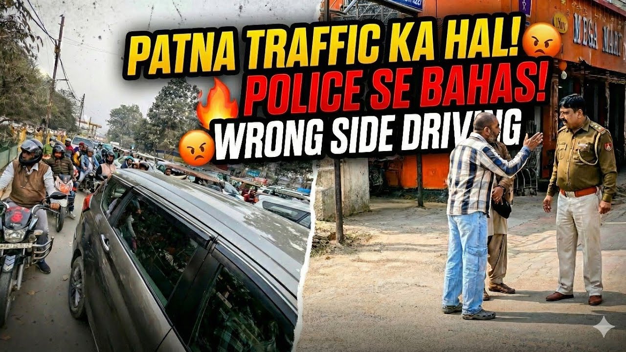 Patna Traffic Ka Sach! 😱 Police Wale Se Ladai? | Daily Vlog- 38