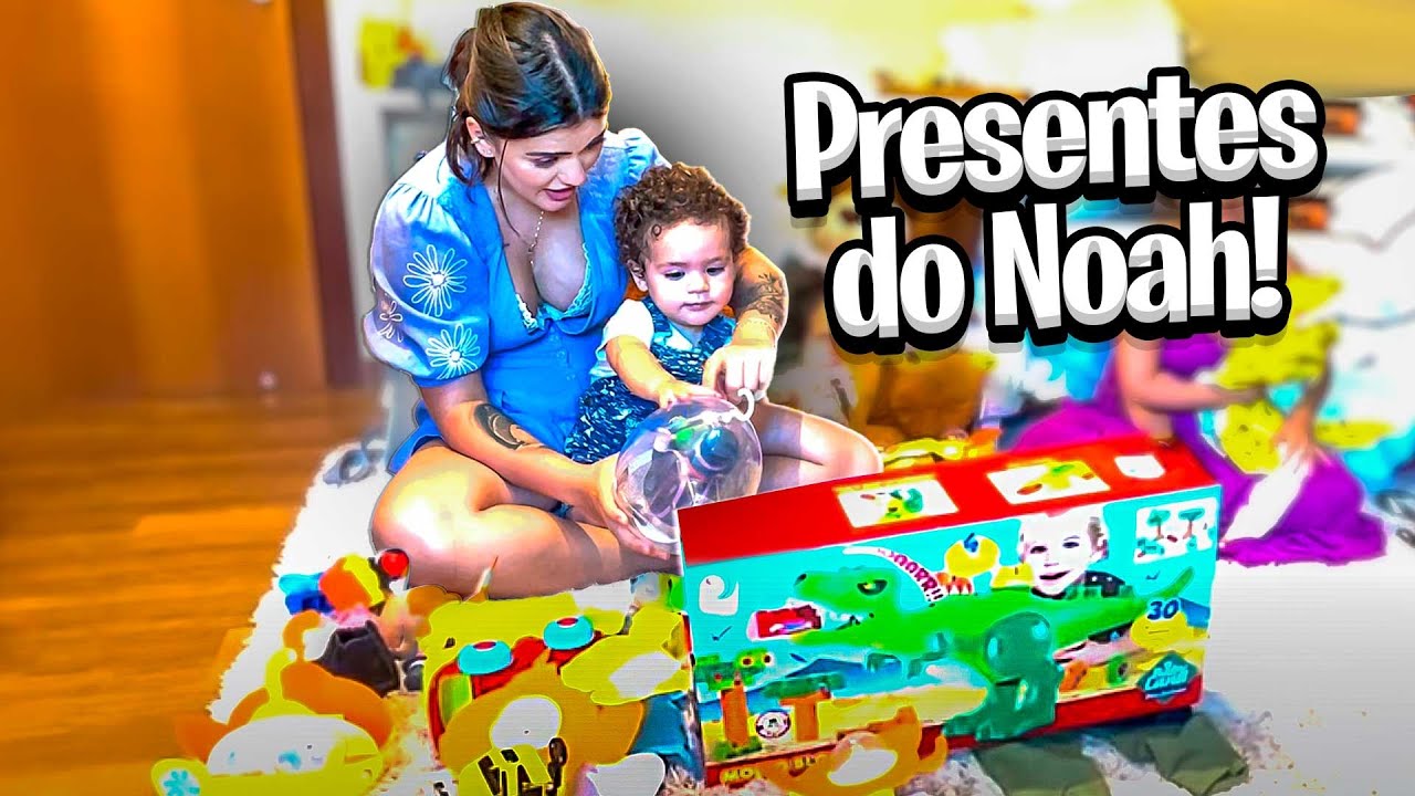 ABRINDO OS PRESENTES DE ANIVERSÁRIO DO NOAH