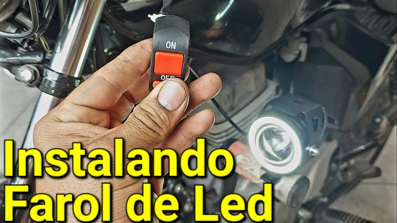 como ligar faróis de milha no pós chave