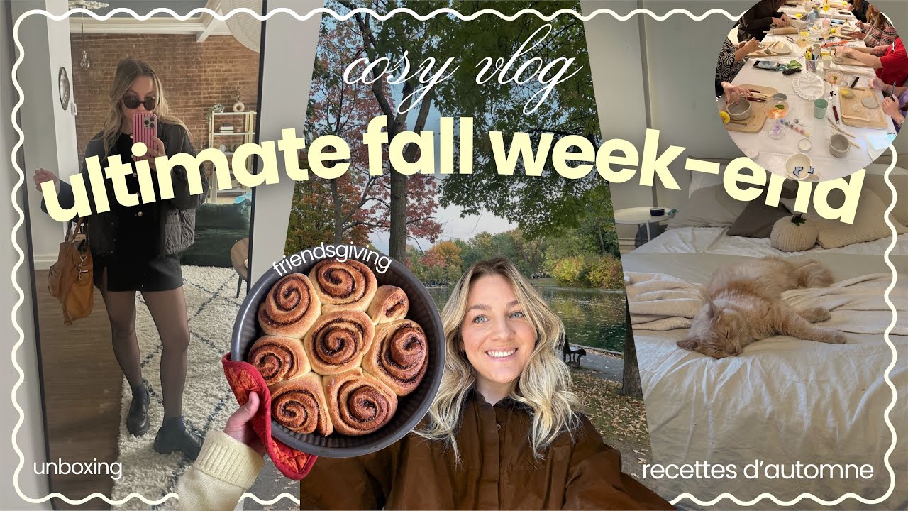 Week-end d’automne cosy 🍁 | pumpkin spice, activités slow & skincare routine