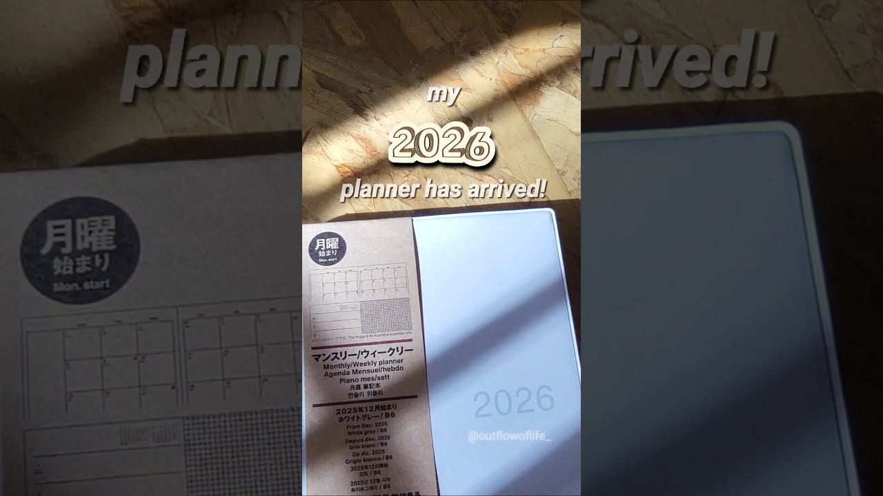 2026 planner! | Muji Planner | Monthly Weekly #plannercommunity