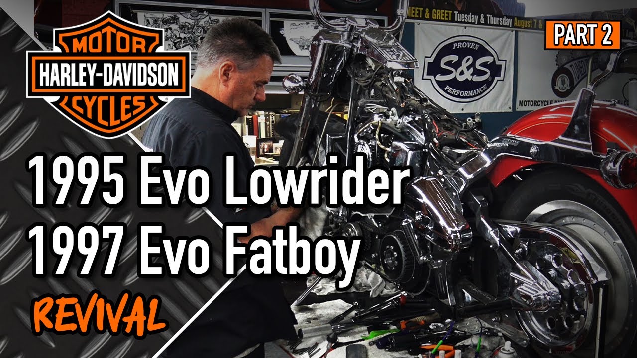 The Motorcycle Garage Revives Two Evolution Powered Harley-Davidsons. A 1995 Low Rider /1997 Fat Boy